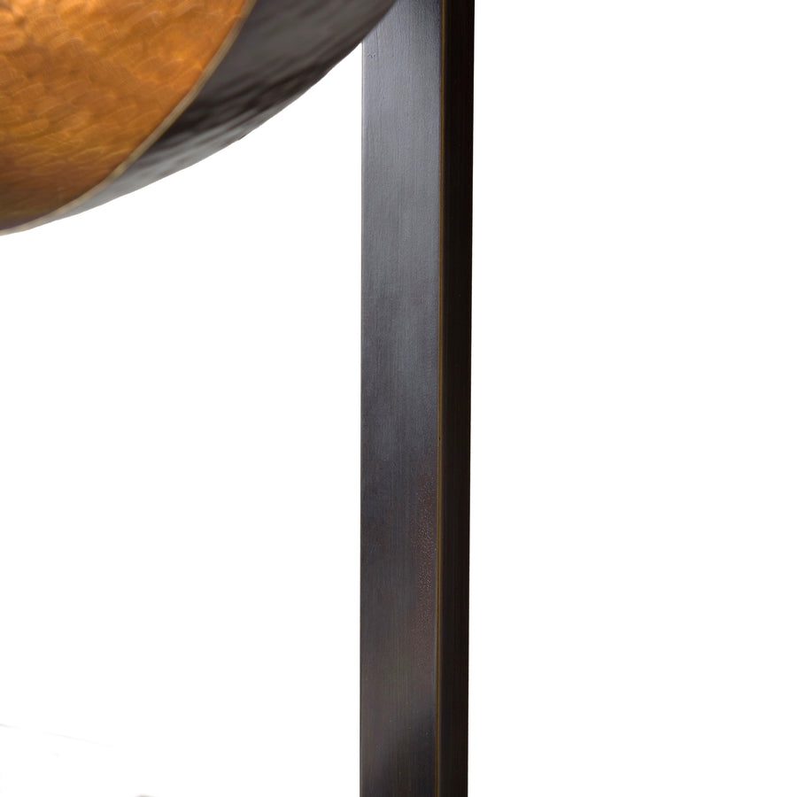 Wall light GIRASSOL 09 natural brushed brass shades + polished brass button