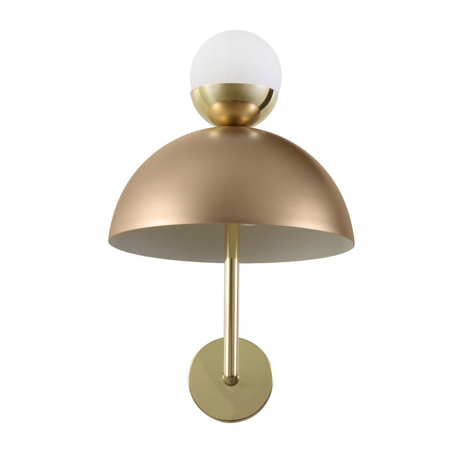 Wall light GUARDA CHUVA oxidized matte brass (grey)