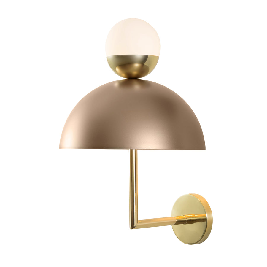 Wall light GUARDA CHUVA oxidized matte brass (grey)