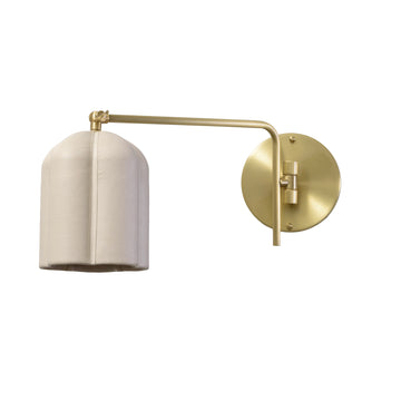 Pendant CARAÍVA double natural woven straw basket and polished brass finish