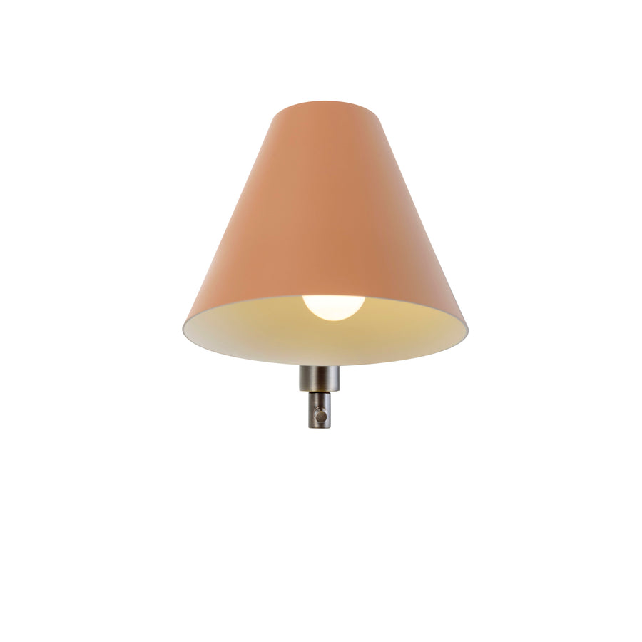 Wall light LEME black microtexture shade + matte brushed brass base and stem