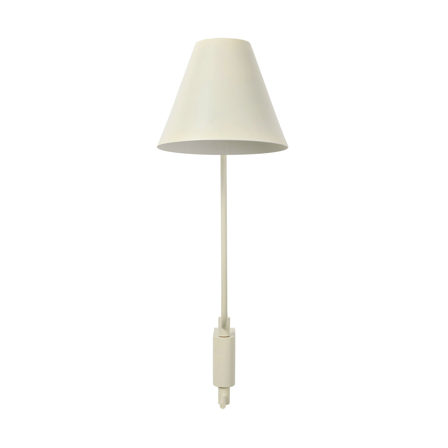 Wall light LEME black microtexture shade + matte brushed brass base and stem
