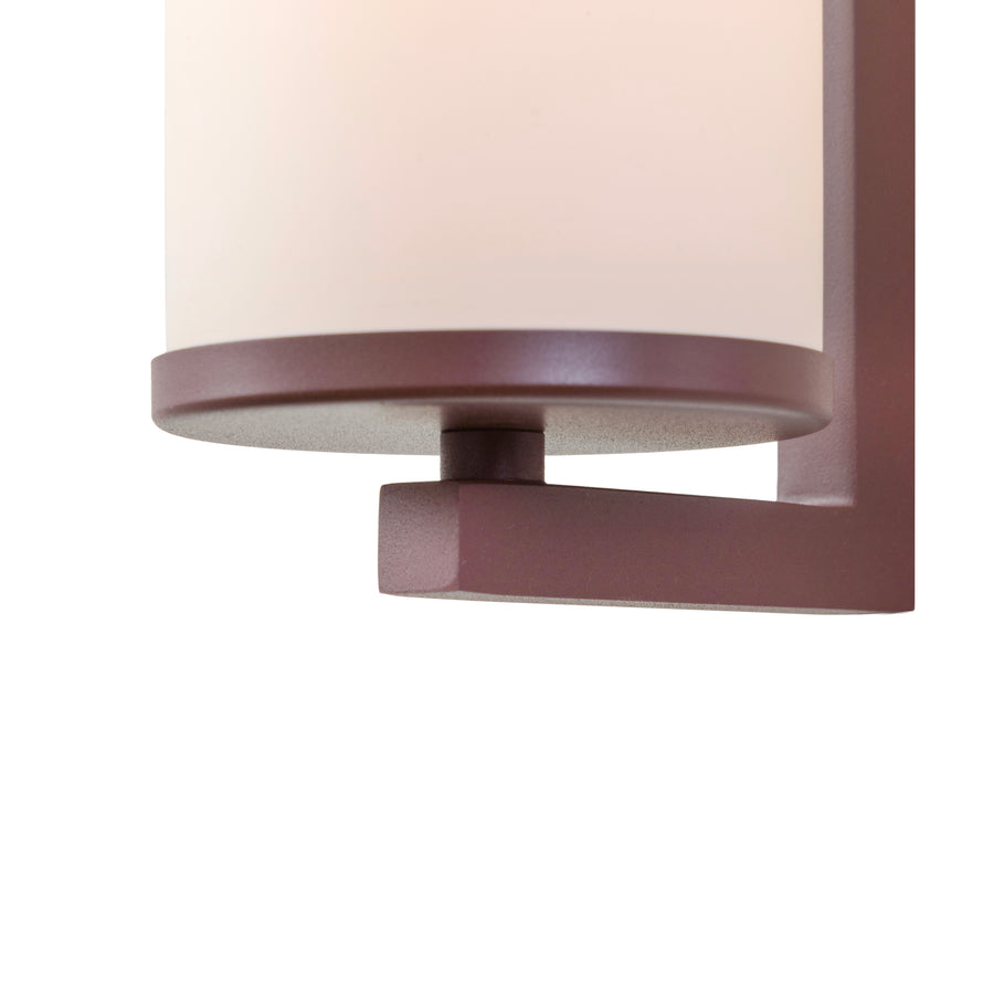 Arandela LUME microtextura vinho + vidro jateado