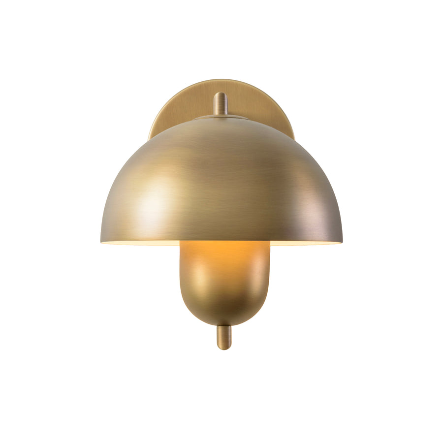 Arandela SATÉLITE latão marrom oxidado fosco