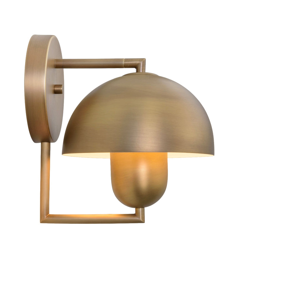 Arandela SATÉLITE latão marrom oxidado fosco