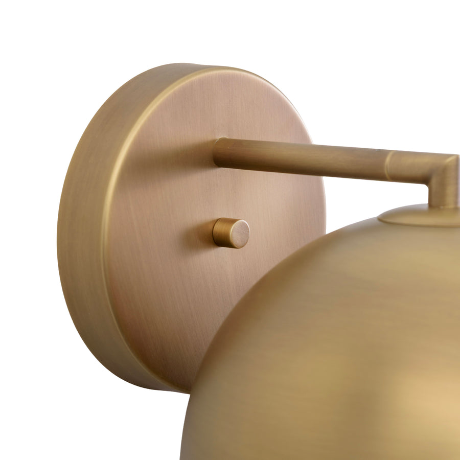 Arandela SATÉLITE latão marrom oxidado fosco