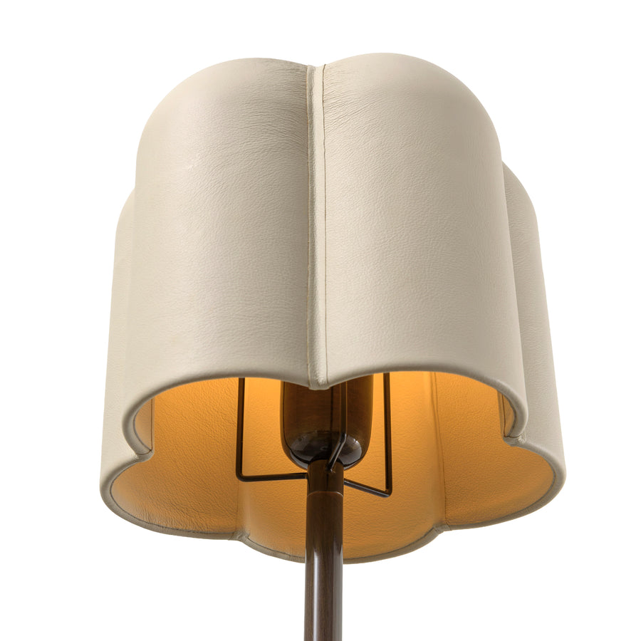 Pendant CARAÍVA double natural woven straw basket and polished brass finish