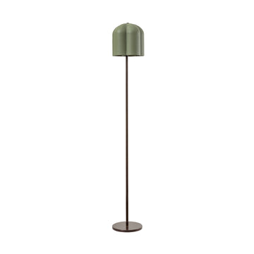 Pendant CARAÍVA double natural woven straw basket and polished brass finish