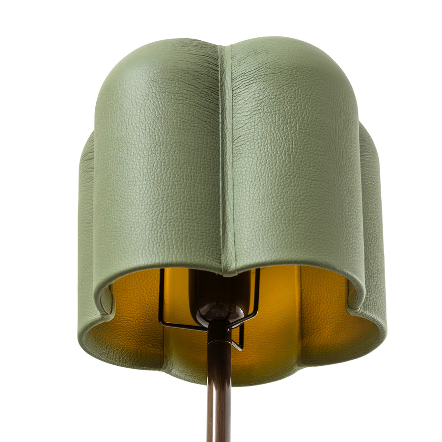 Pendant CARAÍVA double natural woven straw basket and polished brass finish