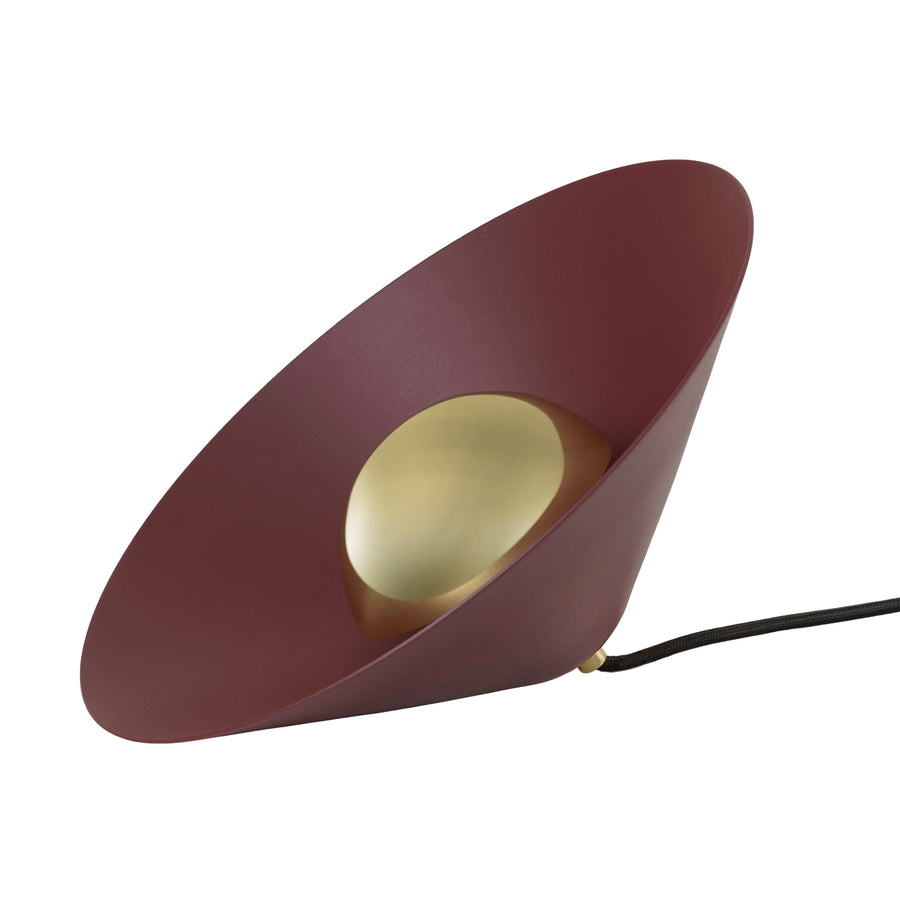 Luminaire GIRASSOL M  polished hammered brass shade + polished button brass