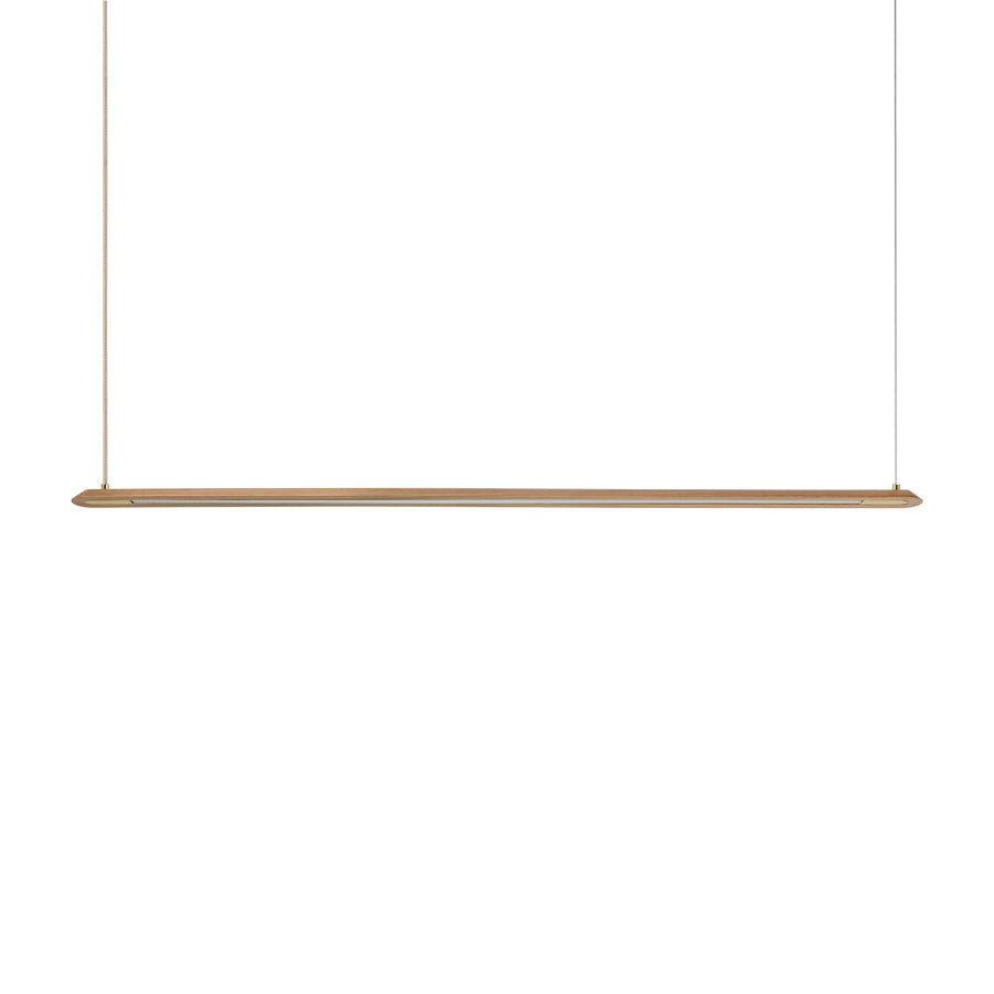 Pendant CANOA imbuia + polished brass detail