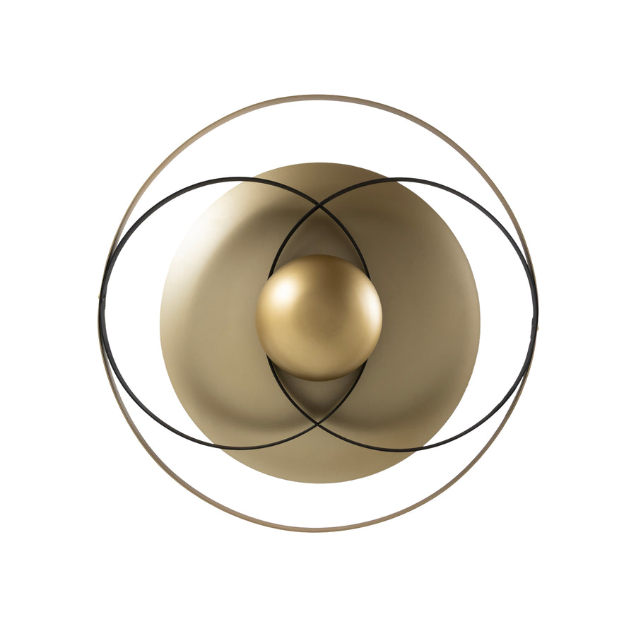 Pendente OLHAR dourada + microtextura preta