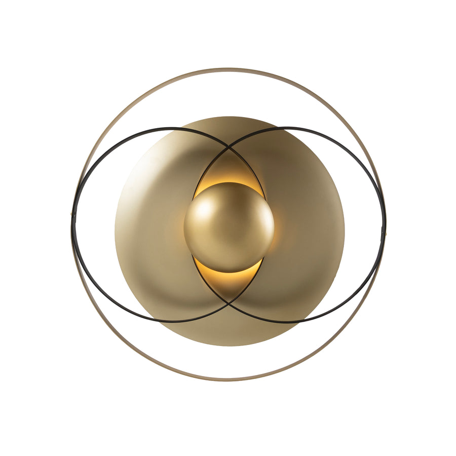 Pendente OLHAR dourada + microtextura preta