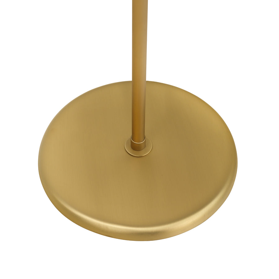 Column BRUTA 01 matte brushed brass globe + golden grass
