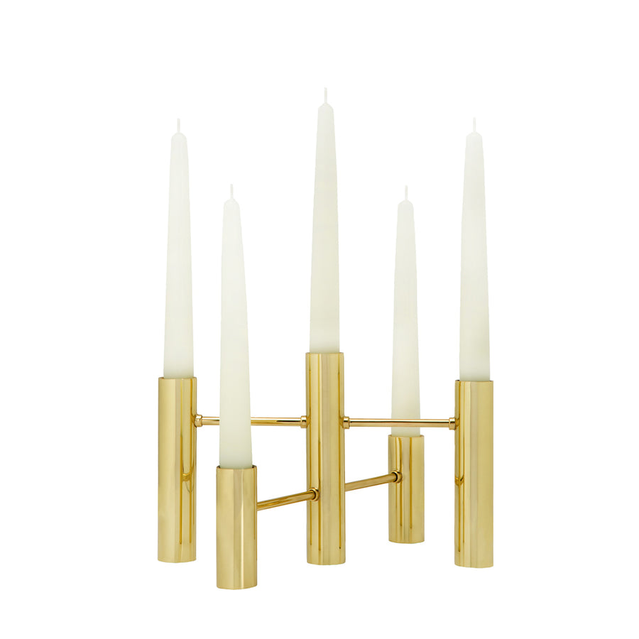Candlestick ELO polished brass