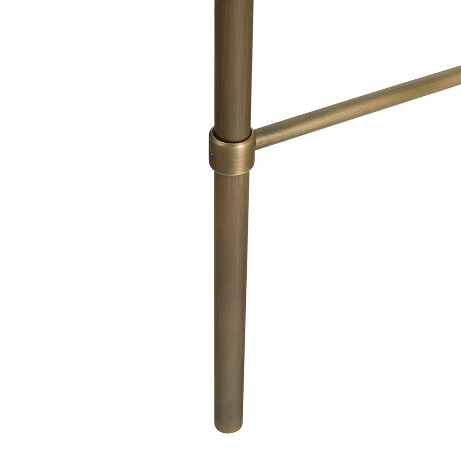 Column ELO oxidized matte brass shade and stem (grey)+ cedar double cover