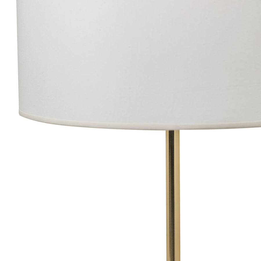 Lampshade FRANCISCO polished brass + vegetal parchment shade