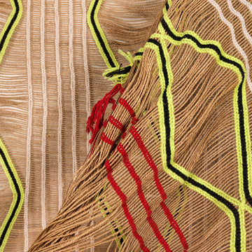 Palm fiber net from mehinako tribe, Xingu